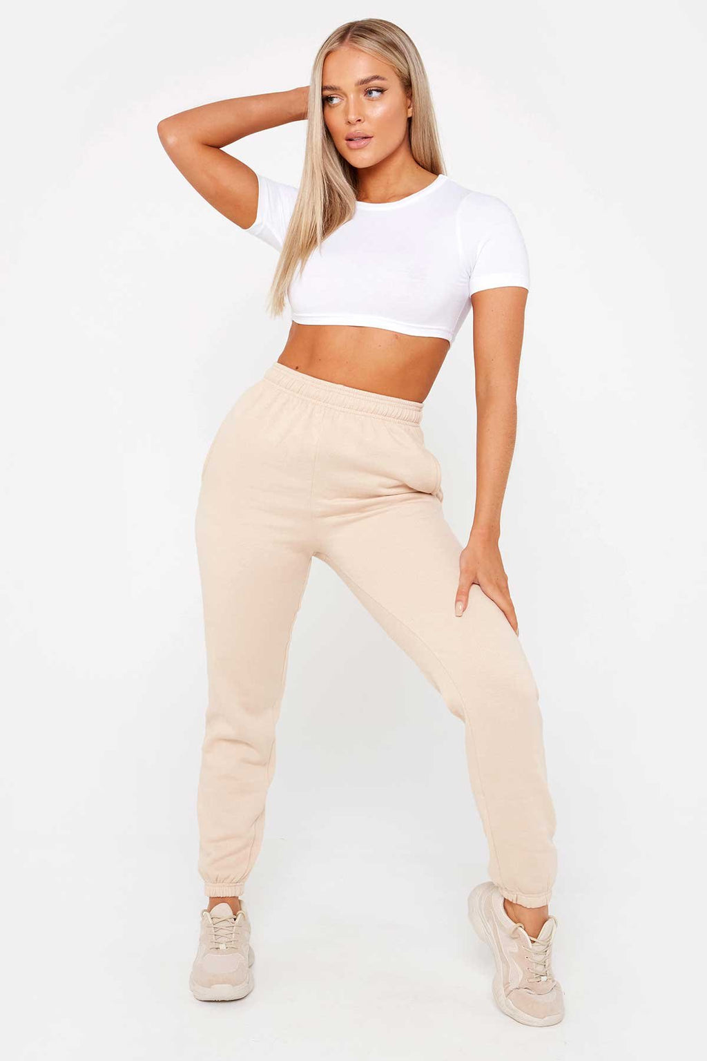Yvonne Ribbed Crop Top - White