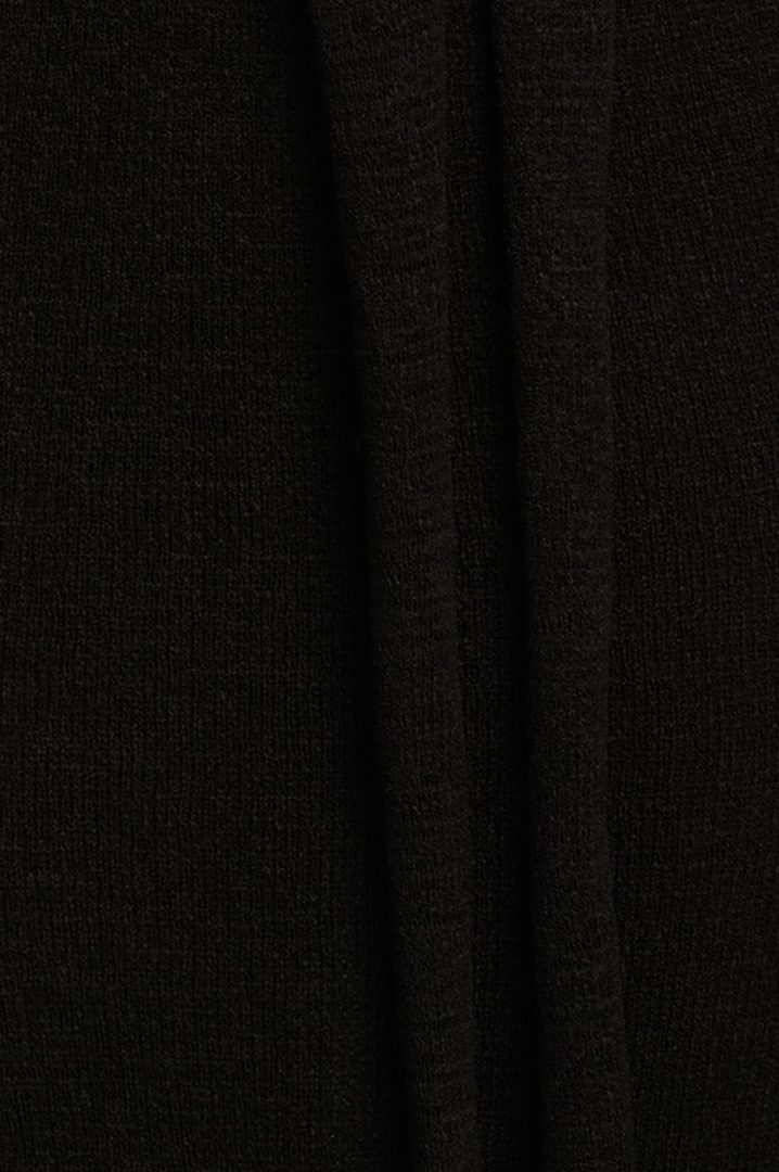 Moxie Knot Front Knit Dress - Black